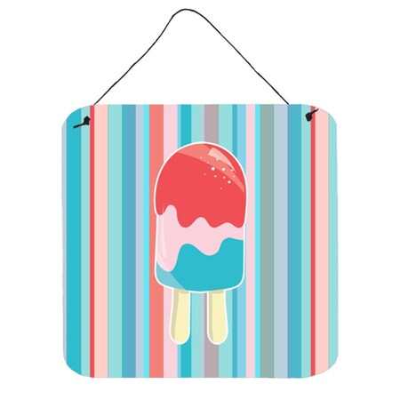 Carolines Treasures Ice Pop Popsicle Red Pink Blue Wall or Door Hanging Prints BB7062DS66